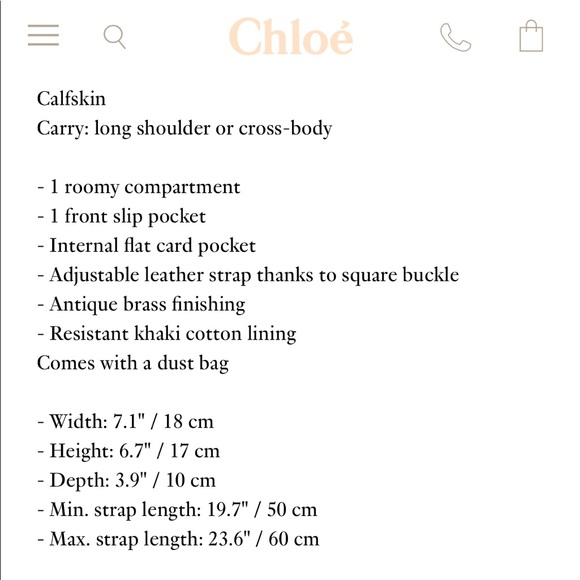 Authentic chloe mini marcie crossbody - Picture 15 of 15